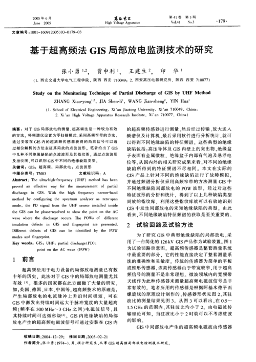 基于超高频法的GIS局部放电监测技术及频谱监测技术研究